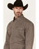 Image #2 - George Strait by Wrangler Men's Geo Print Long Sleeve Snap Stretch Western Shirt, Dark Brown, hi-res