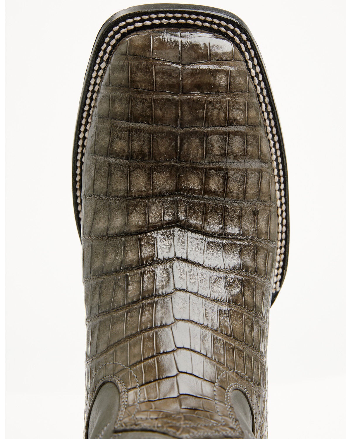 Image #6 - Cody James Black 1978&reg; Men's The Hayward Exotic Caiman Belly Western Boots - Broad Square Toe, Grey, hi-res