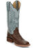 Image #1 - Justin Women's Ralston Exotic Smooth Ostrich Skin Western Boots - Broad Square Toe, , hi-res