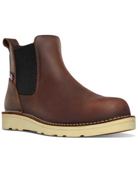 Image #1 - Danner Men's Bull Run Chelsea Boots - Soft toe, Brown, hi-res