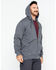 Image #4 - Hawx Men's Zip-Front Hooded Work Jacket, Charcoal, hi-res