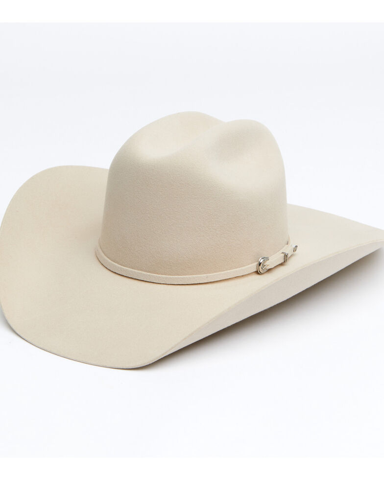Cody James Men's 5X Black Colt Entre Flange Fur Felt Western Hat, Black, hi-res