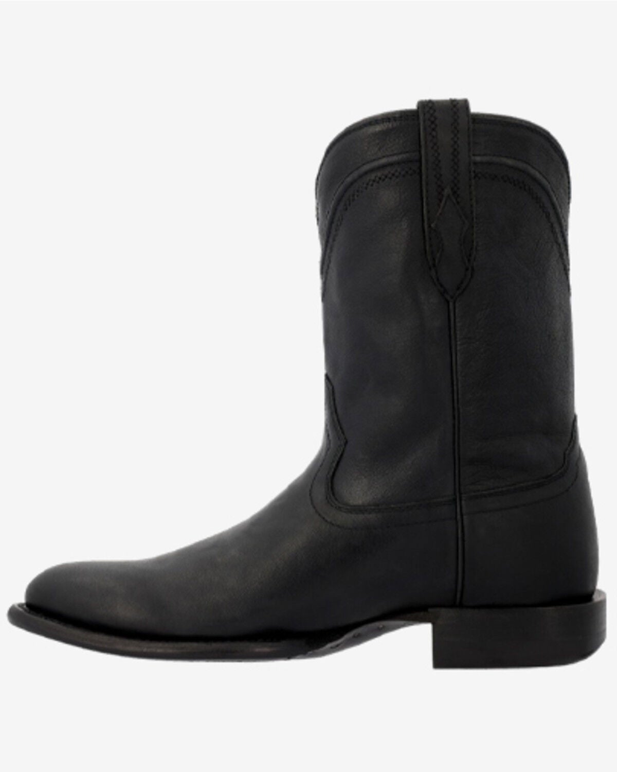 Image #3 - Durango Men's Santa Fe&trade; Roper Western Boots - Round Toe, Black, hi-res