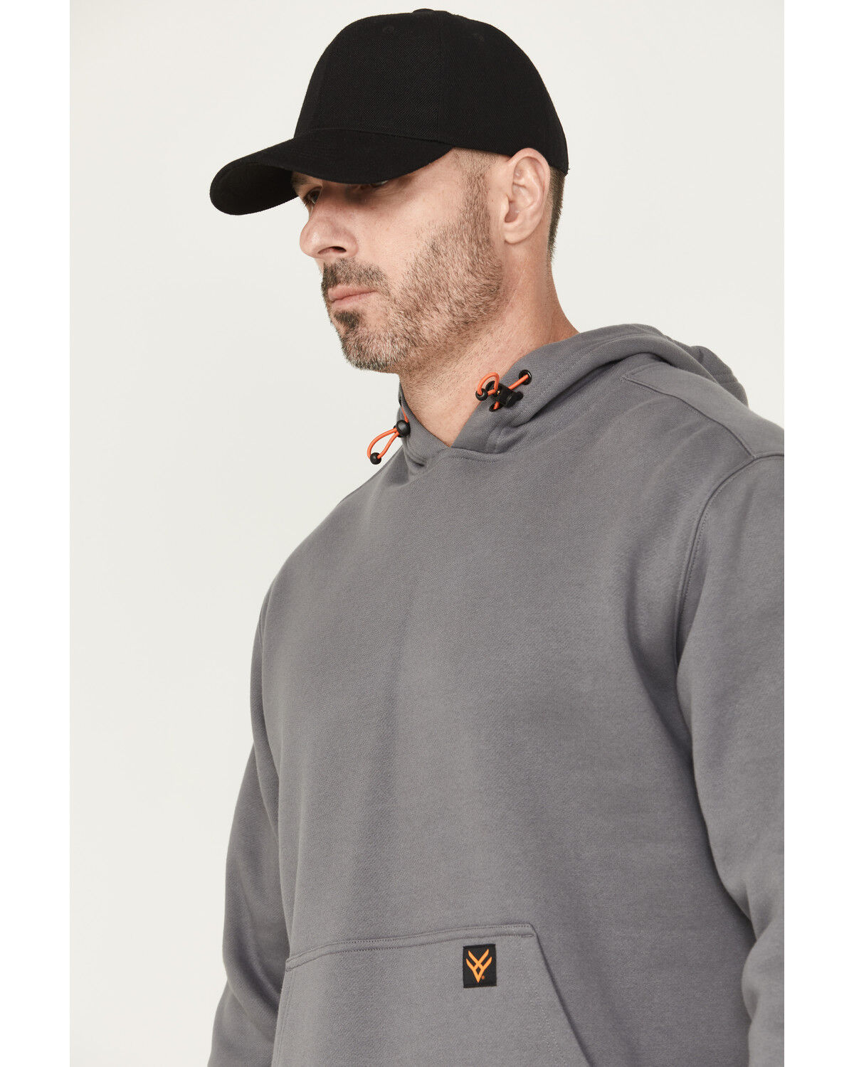 Image #3 - Hawx Men's Hawx Fleece Hooded Sweatshirt, Grey, hi-res