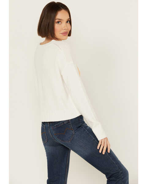 Image #4 - White Crow Women's Howdy Lightweight Sweater , White, hi-res