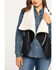 Outback Trading Co. Women's  Black Micro-Suede Madelynn Vest, Black, hi-res