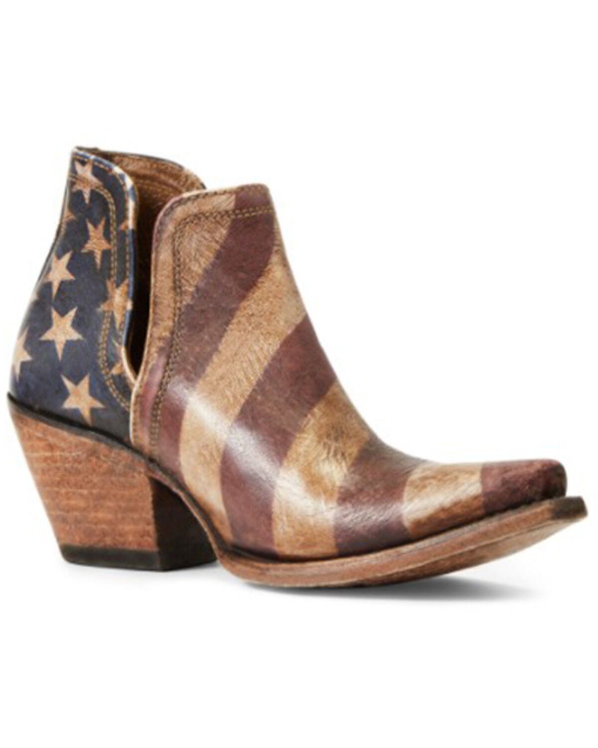 Ariat Women's Dixon Old Patriot Fashion Booties - Snip Toe, Multi, hi-res