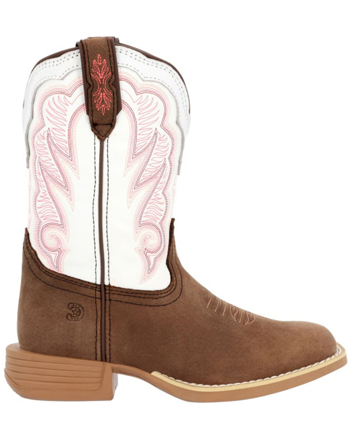 Image #2 - Durango Little Girls' Lil' Rebel Pro™ Western Boots - Broad Square Toe, Brown, hi-res