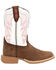 Image #2 - Durango Little Girls' Lil' Rebel Pro™ Western Boots - Broad Square Toe, Brown, hi-res