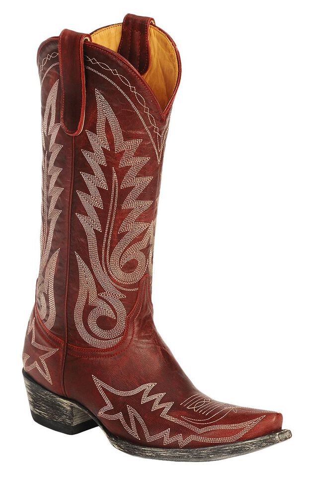 Old Gringo Nevada Cowgirl Boots - Snip Toe, Red, hi-res