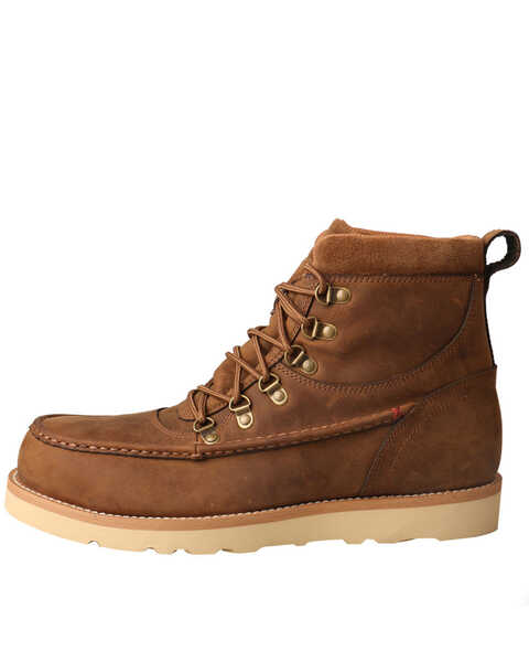 Image #3 - Twisted X Men's 6" Wedge Work Boots - Alloy Toe, Brown, hi-res