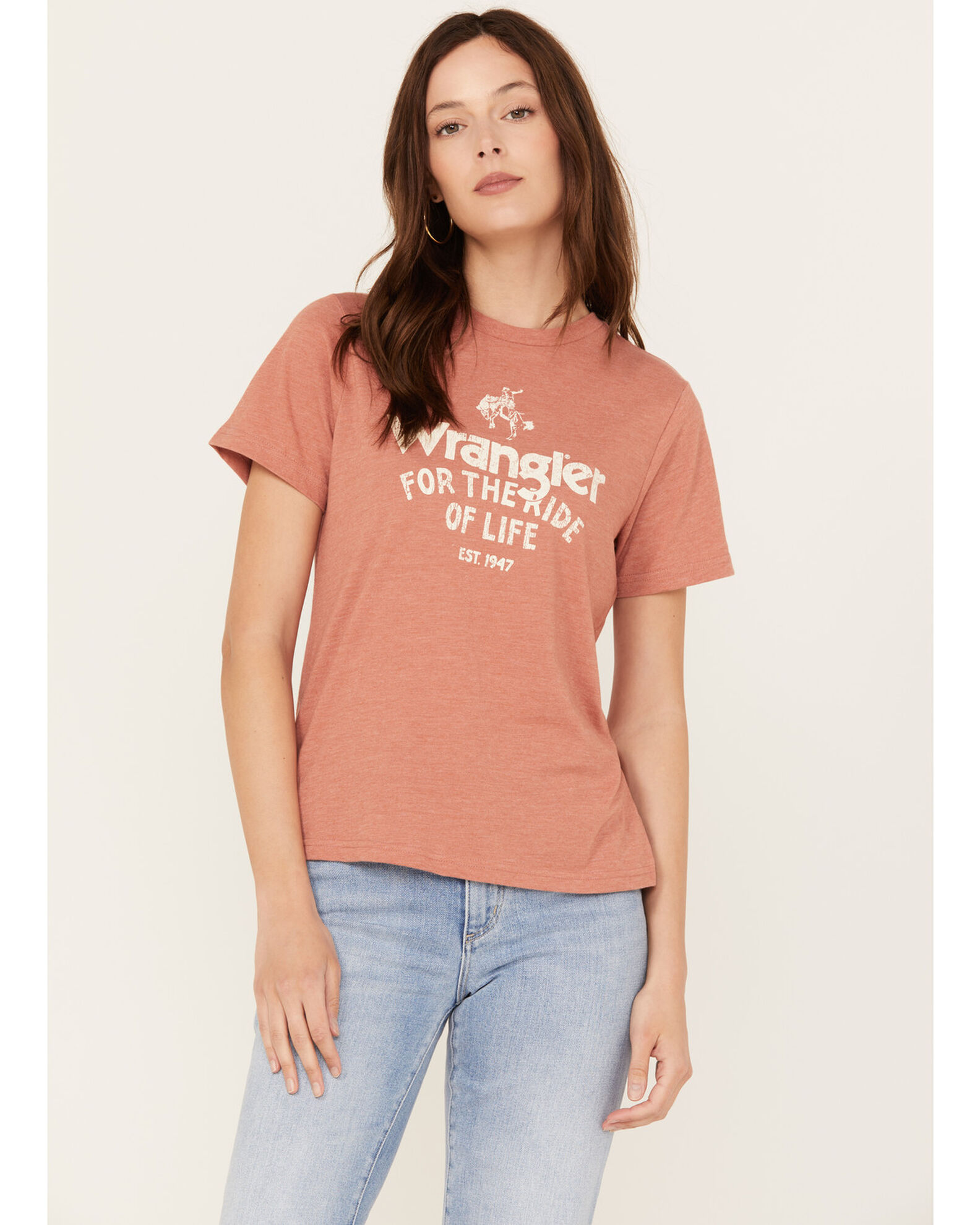 Wrangler Women s Boot Barn Exclusive For the Ride Short Sleeve Graphic Tee Country Outfitter