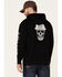 Image #4 - Ariat Men's Black Rebar Roughneck Back Graphic Hooded Work Sweatshirt , Black/orange, hi-res