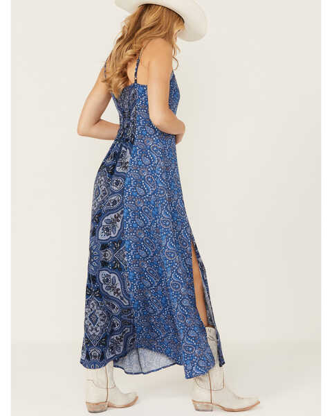 Image #4 - Idyllwind Women's Carver Printed Maxi Dress, Steel Blue, hi-res