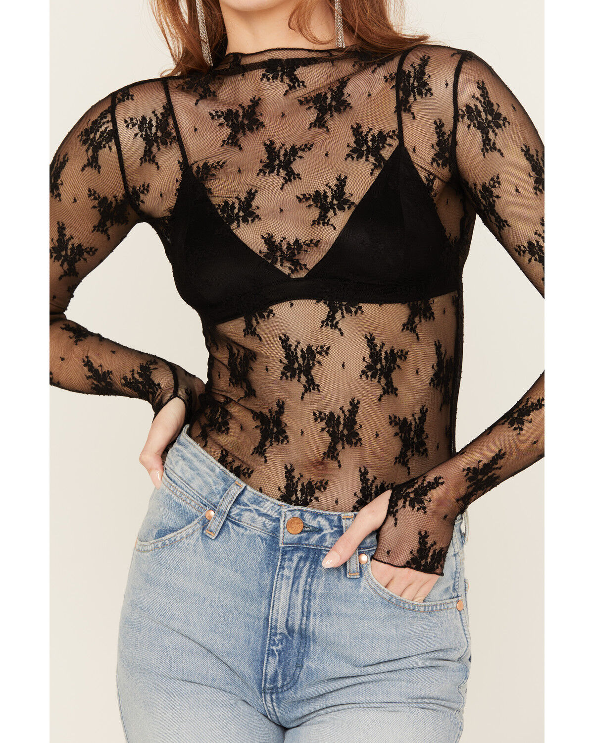 Image #3 - Free People Women's Lady Lux Layering Top, Black, hi-res