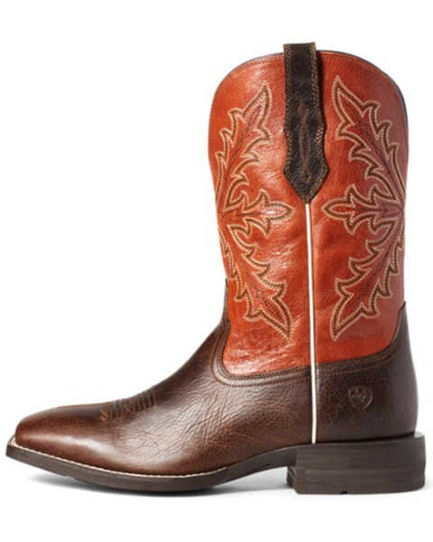 Image #2 - Ariat Men's Qualifier Western Performance Boots - Square Toe, Brown, hi-res