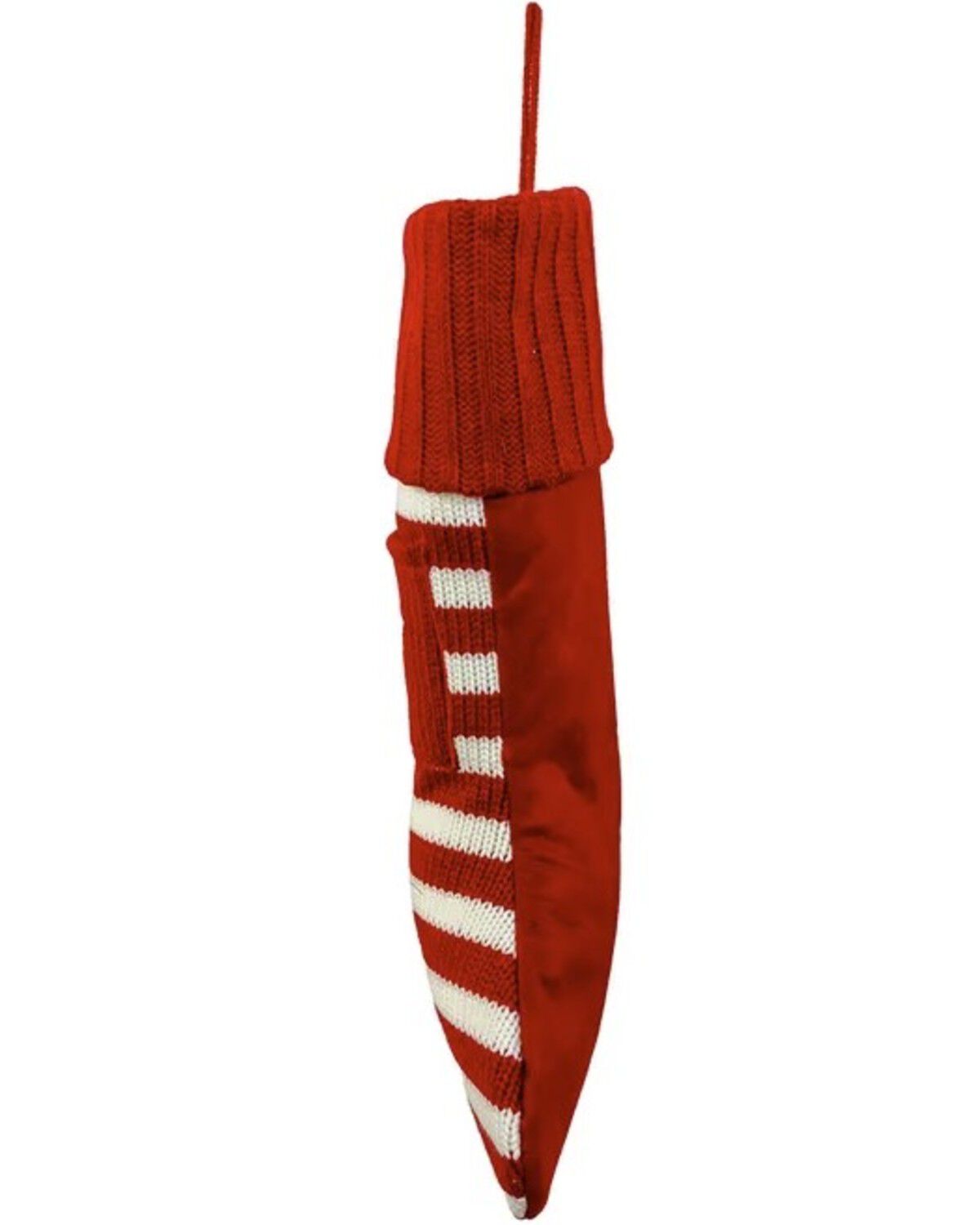 Image #3 - Kurt Adler Red and White Knitted Deer Stocking, Multi, hi-res