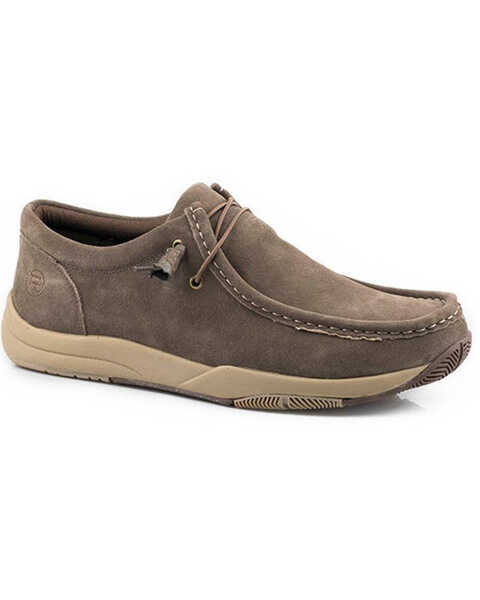 Roper Men's Clearcut Low 2 Eyelet Casual Lace-Up Chukka Shoe - Moc Toe, Brown, hi-res