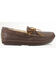 Minnetonka Men's Sheepskin Moose Slippers, Chocolate, hi-res