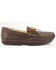 Image #2 - Minnetonka Men's Sheepskin Moose Slippers, Chocolate, hi-res