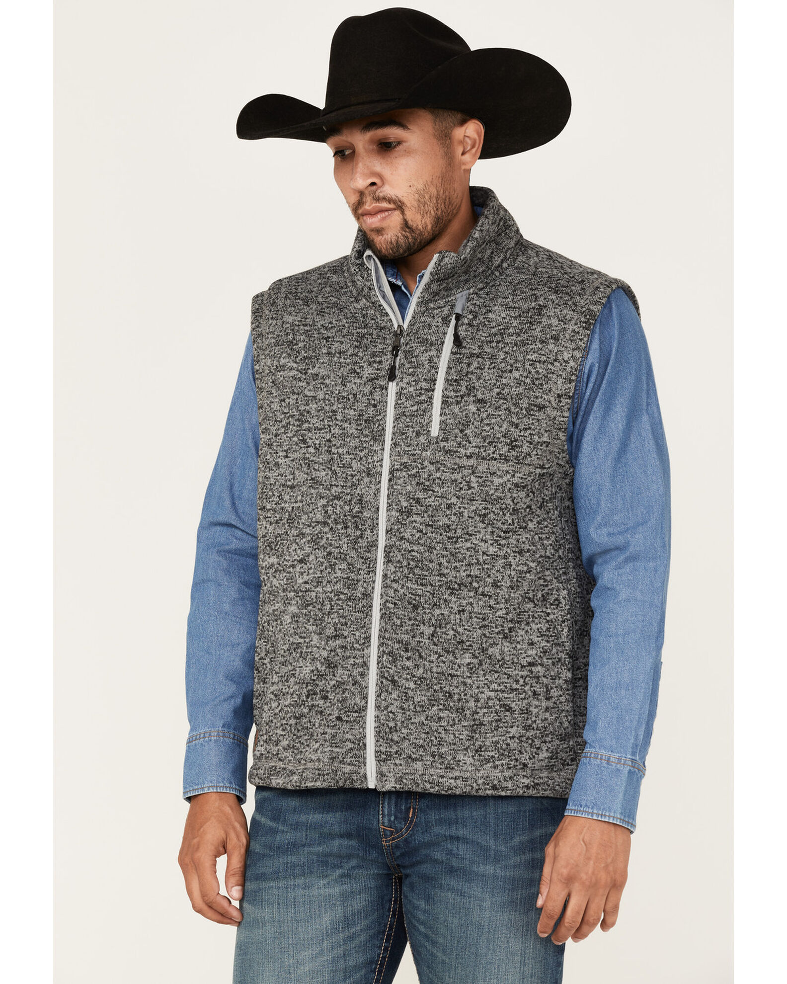 Men's zipper hotsell front sweater vest