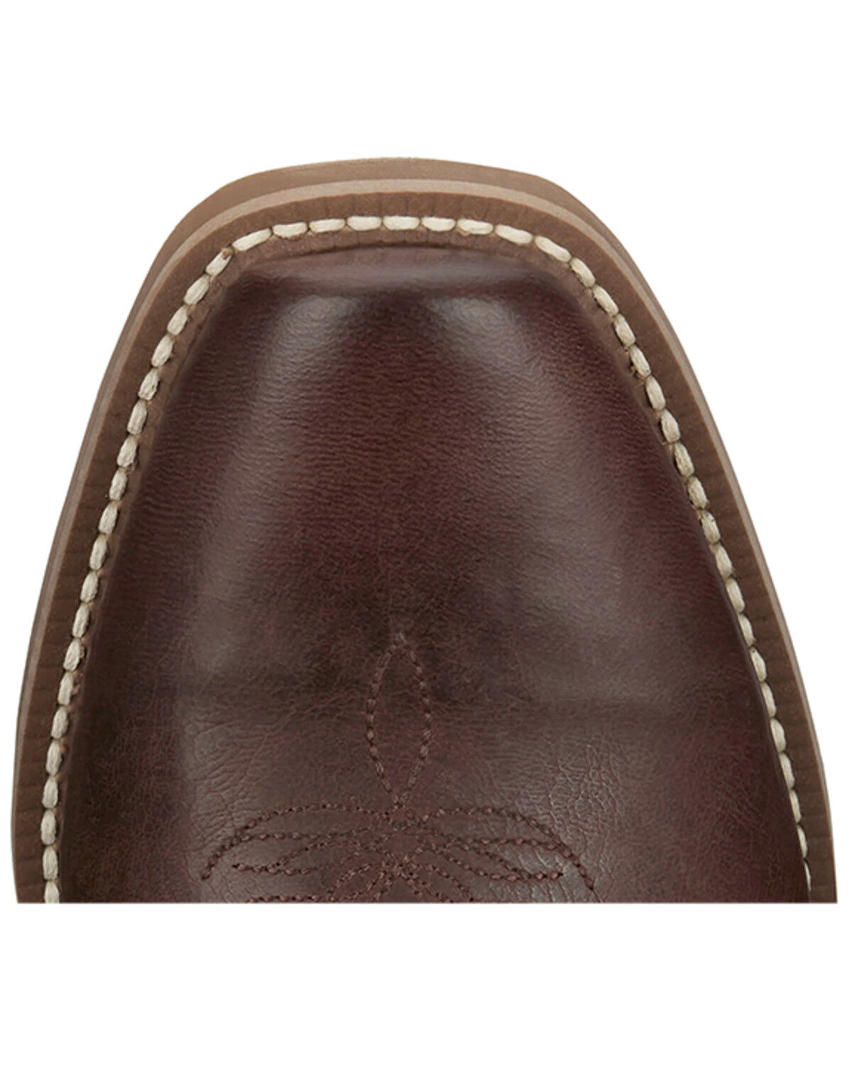 Image #6 - Justin Men's Cowboy Town Bay Western Boots - Square Toe, Brown, hi-res