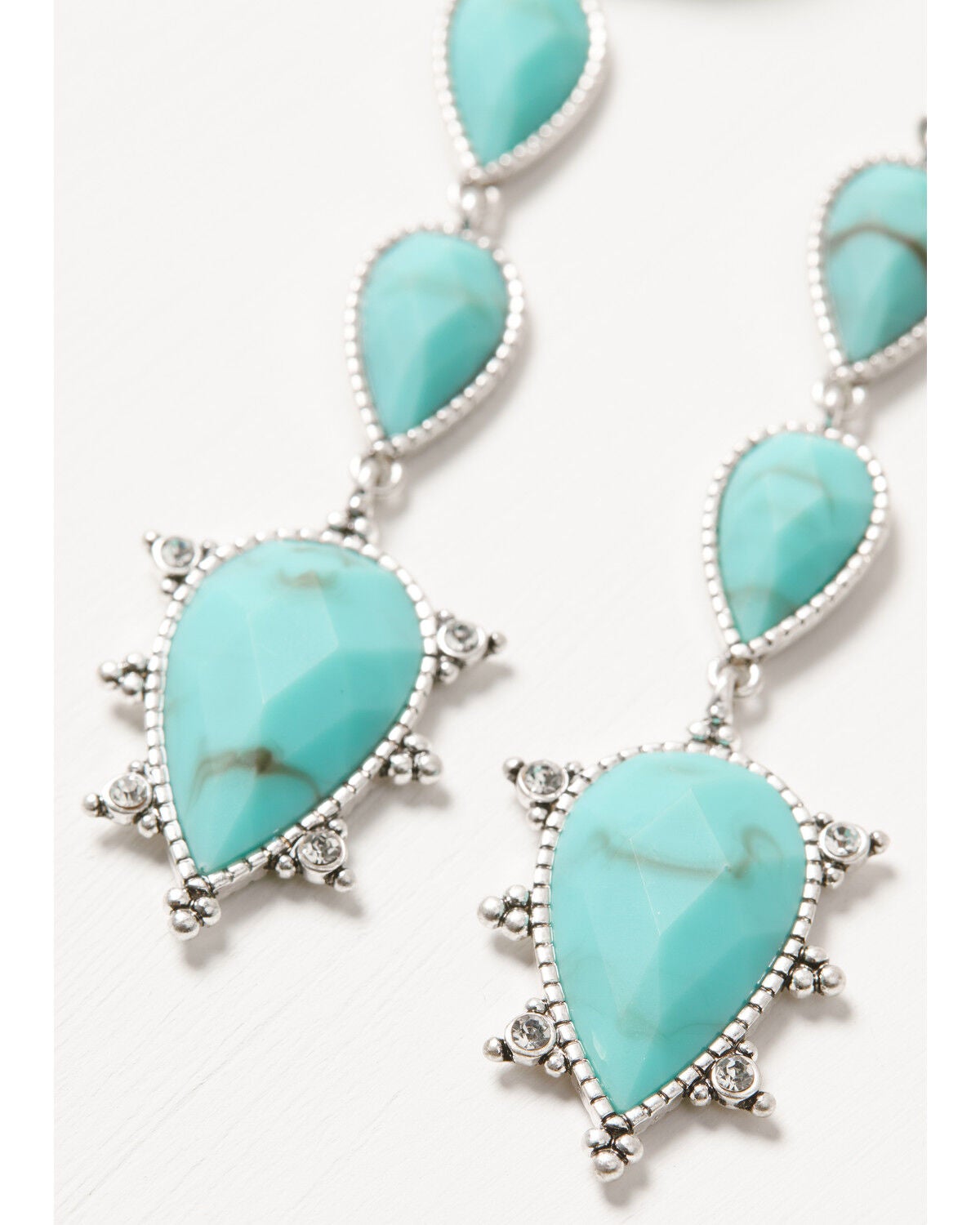 Image #2 - Lainey Wilson Women's Linear Earrings, Silver, hi-res
