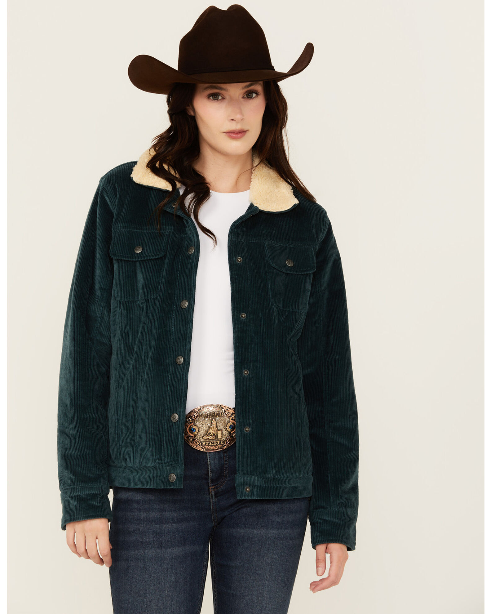 Sherpa lined corduroy jacket womens 2025