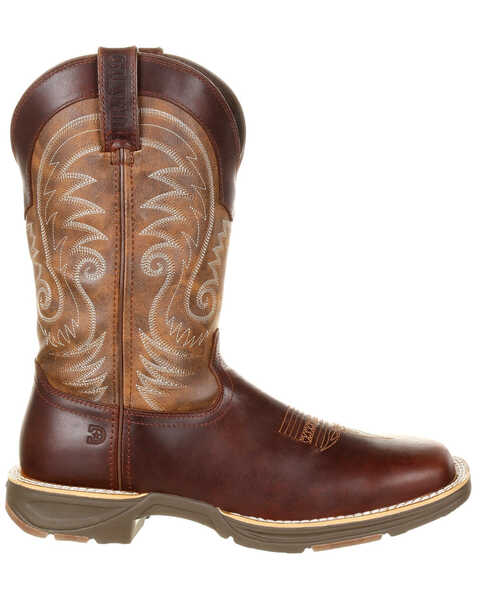 Image #2 - Durango Men's Ultralite Waterproof Western Boots - Square Toe, Dark Brown, hi-res