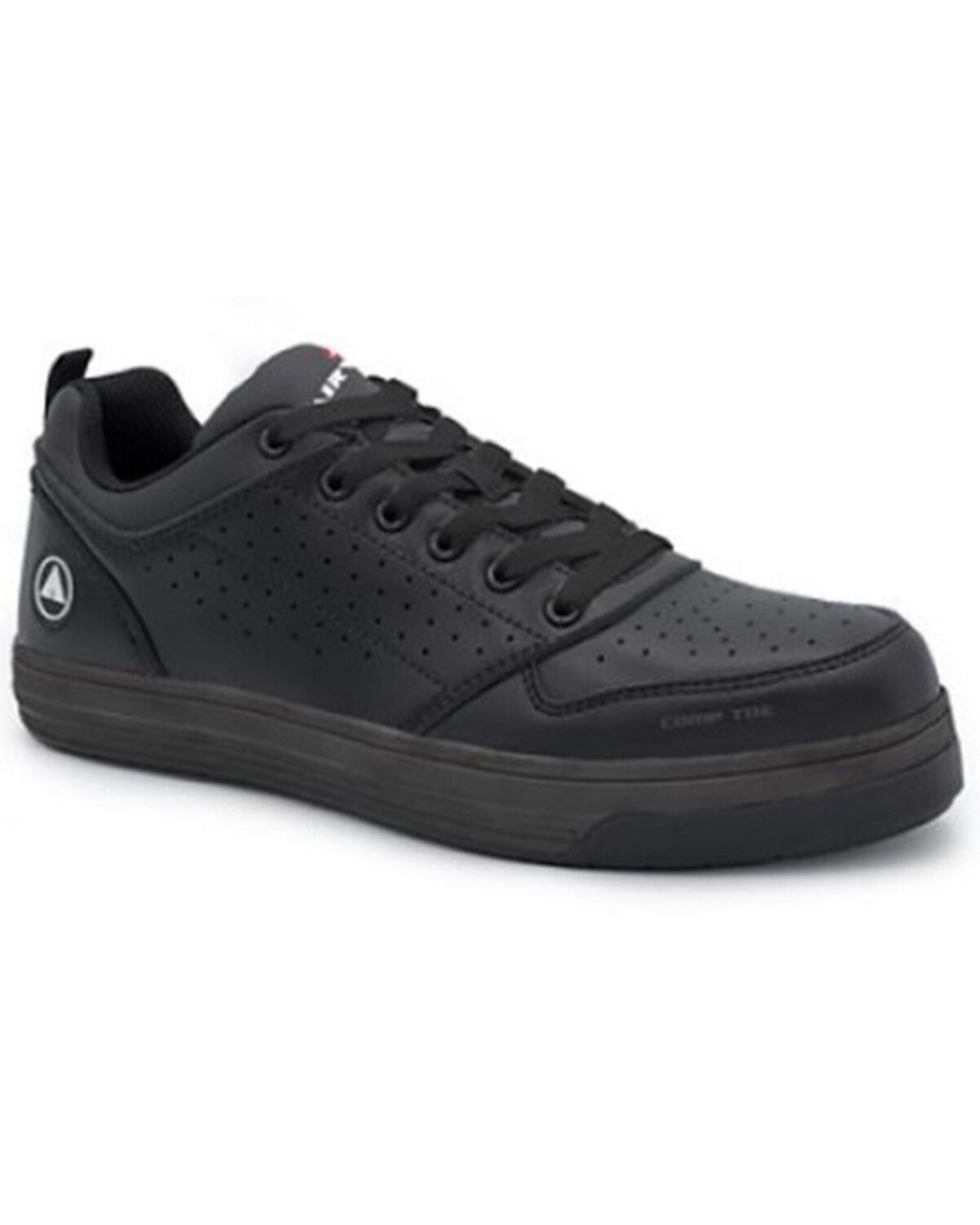 Image #1 - Airwalk Women's Arena Lace-Up Work Shoes - Composite Toe, Black, hi-res