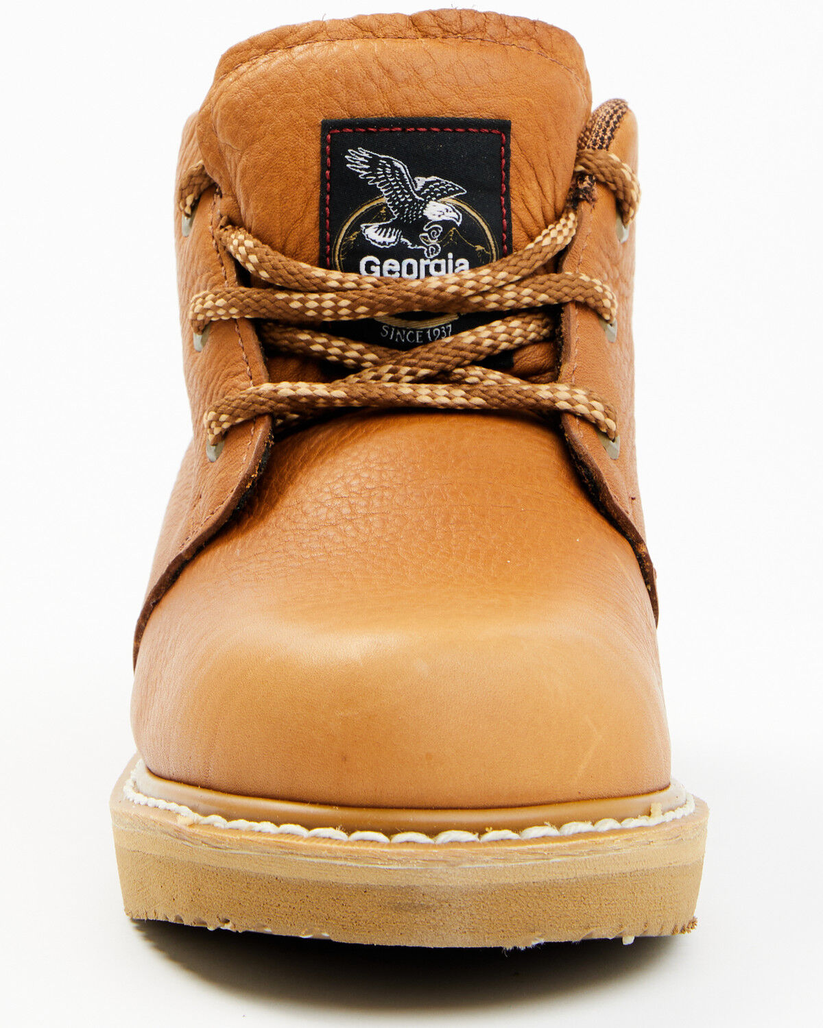 Image #5 - Georgia Boot Men's Farm and Ranch Chukka Work Boots - Soft Toe, Brown, hi-res