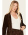 Image #2 - Driftwood Women's Suede Studded Blazer, Chocolate, hi-res