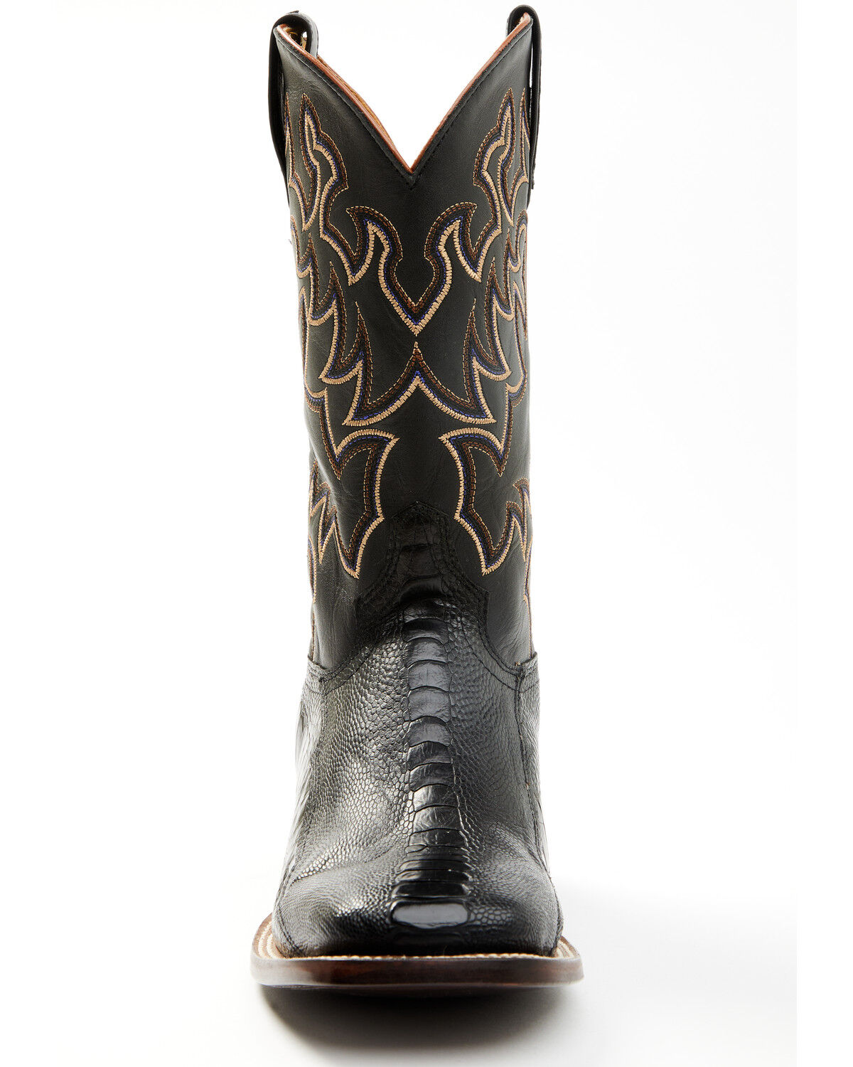 Image #4 - Cody James Men's Exotic Ostrich Leg Western Boots - Broad Square Toe, Black, hi-res