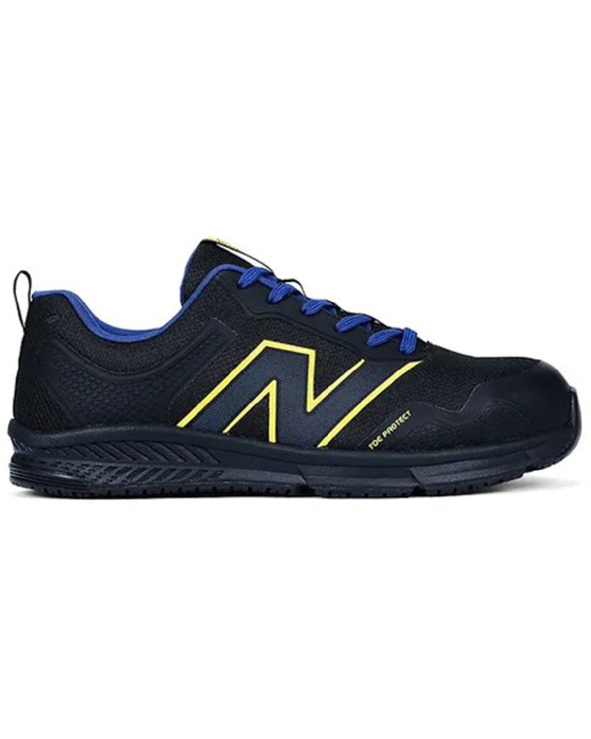 Image #2 - New Balance Men's Evolve Lace-Up Work Shoes - Alloy Toe, Black, hi-res