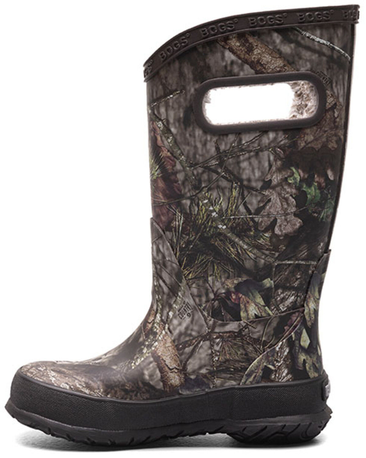 Image #3 - Bogs Boys' Plush Rain Boots - Round Toe, Grey, hi-res