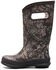 Image #3 - Bogs Boys' Plush Rain Boots - Round Toe, Grey, hi-res