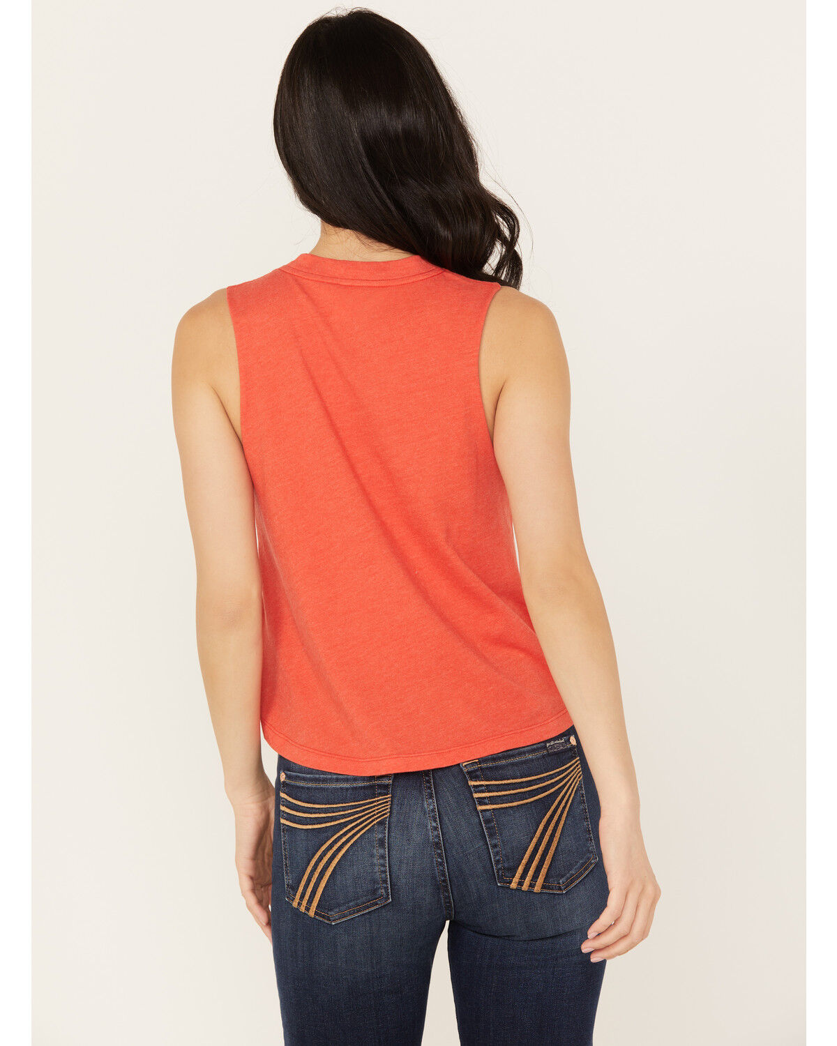 Image #4 - White Crow Women's Here For The Beer Graphic Tank, Red, hi-res
