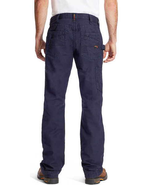 Image #1 - Ariat Men's FR M4 Workhorse Bootcut Jeans, Navy, hi-res