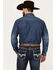 Ariat Men's Retro Stone Washed Denim Long Sleeve Western Shirt , Blue, hi-res