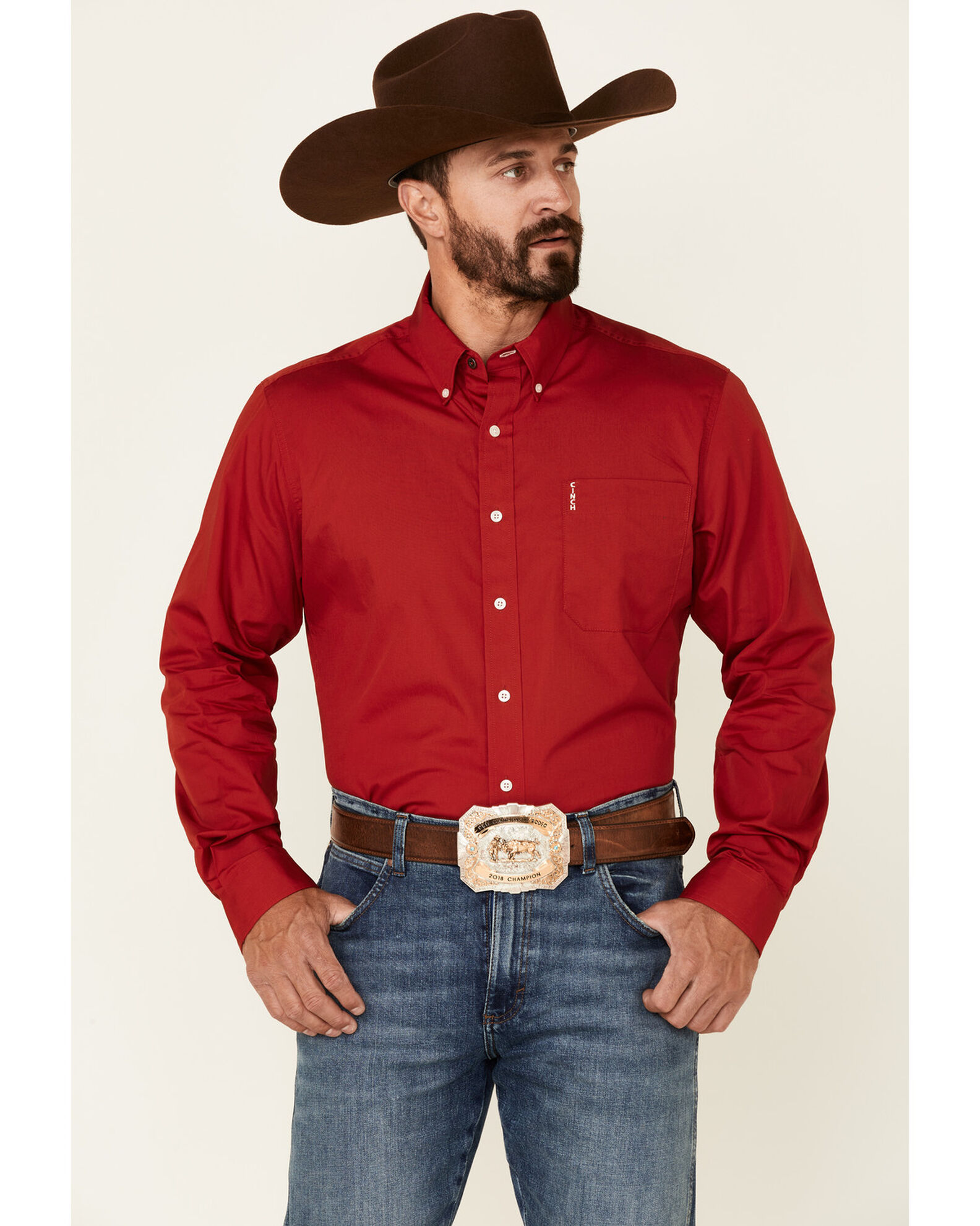 Cinch sale red shirt