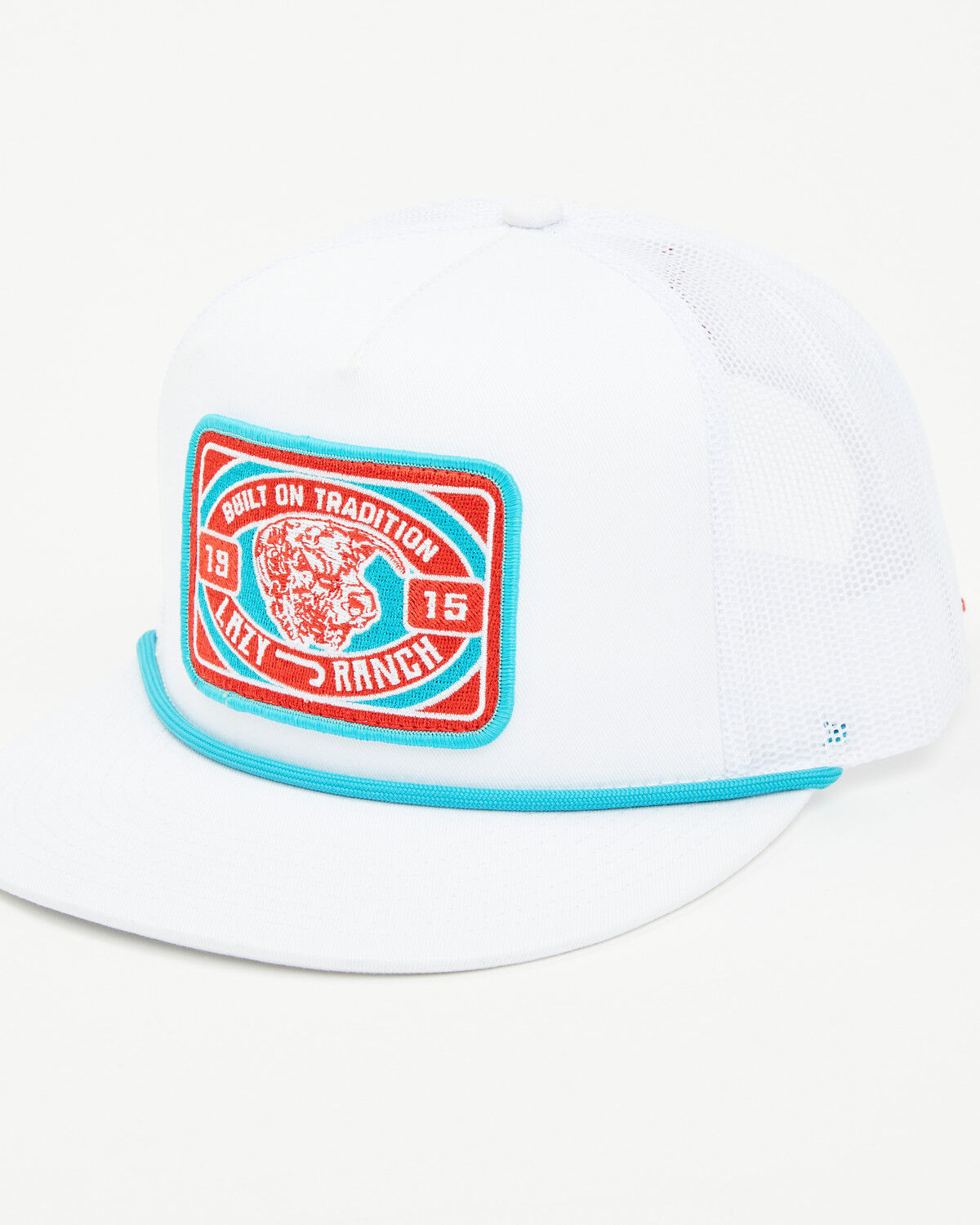 Image #1 - Lazy J Ranch Wear Men's Round Pen Ball Cap, White, hi-res