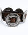 Image #1 - Shyanne Women's Tooled Metallic Concho Belt, Dark Brown, hi-res