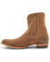 Image #3 - Frye Men's Austin Inside Zip Roughout Ankle Boots - Medium Toe , Brown, hi-res