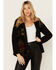 Image #1 - Pendleton Women's Blanca Corduroy Berber Hooded Fleece Jacket, Black, hi-res