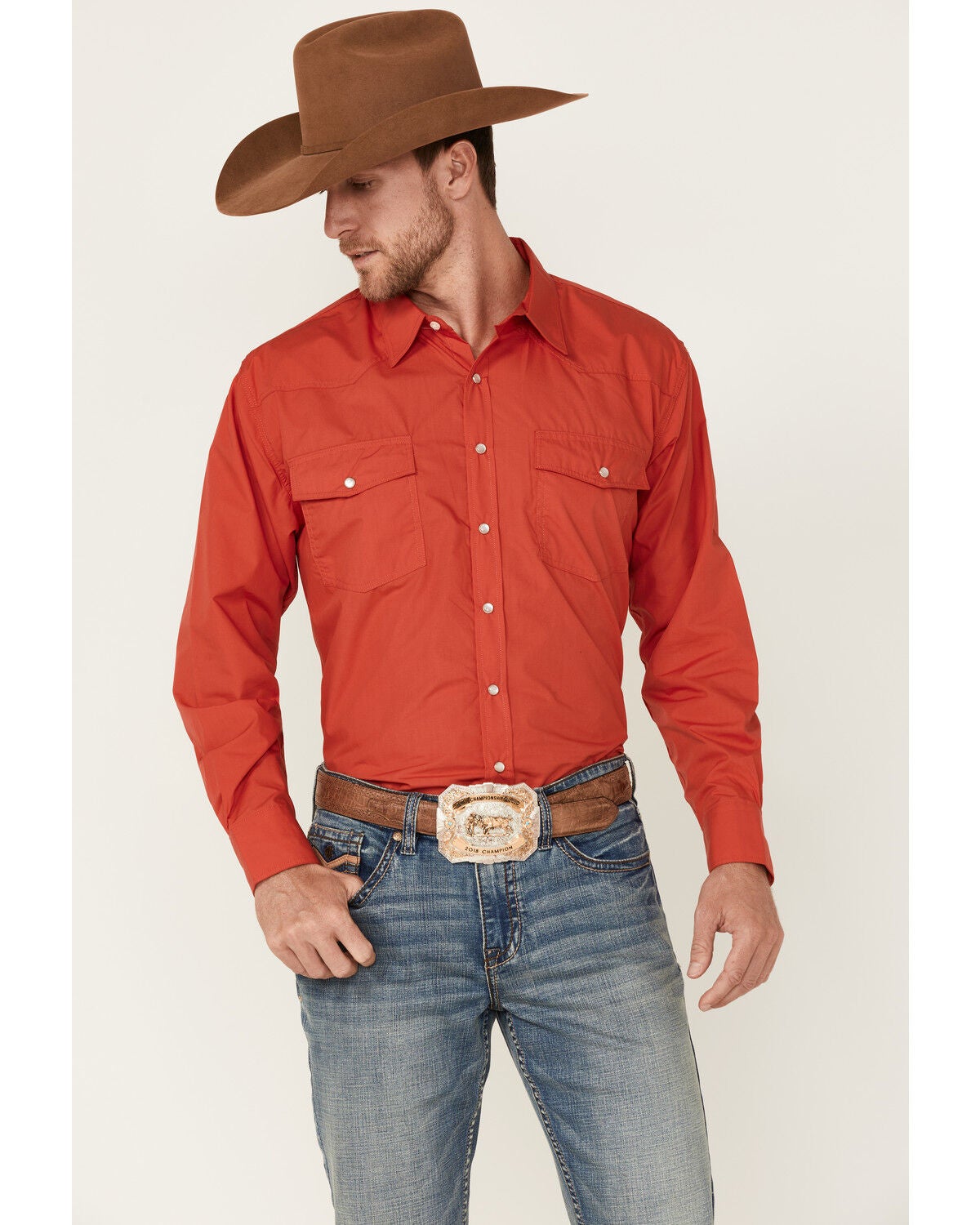 Resistol Men's Solid Red El Resistol 