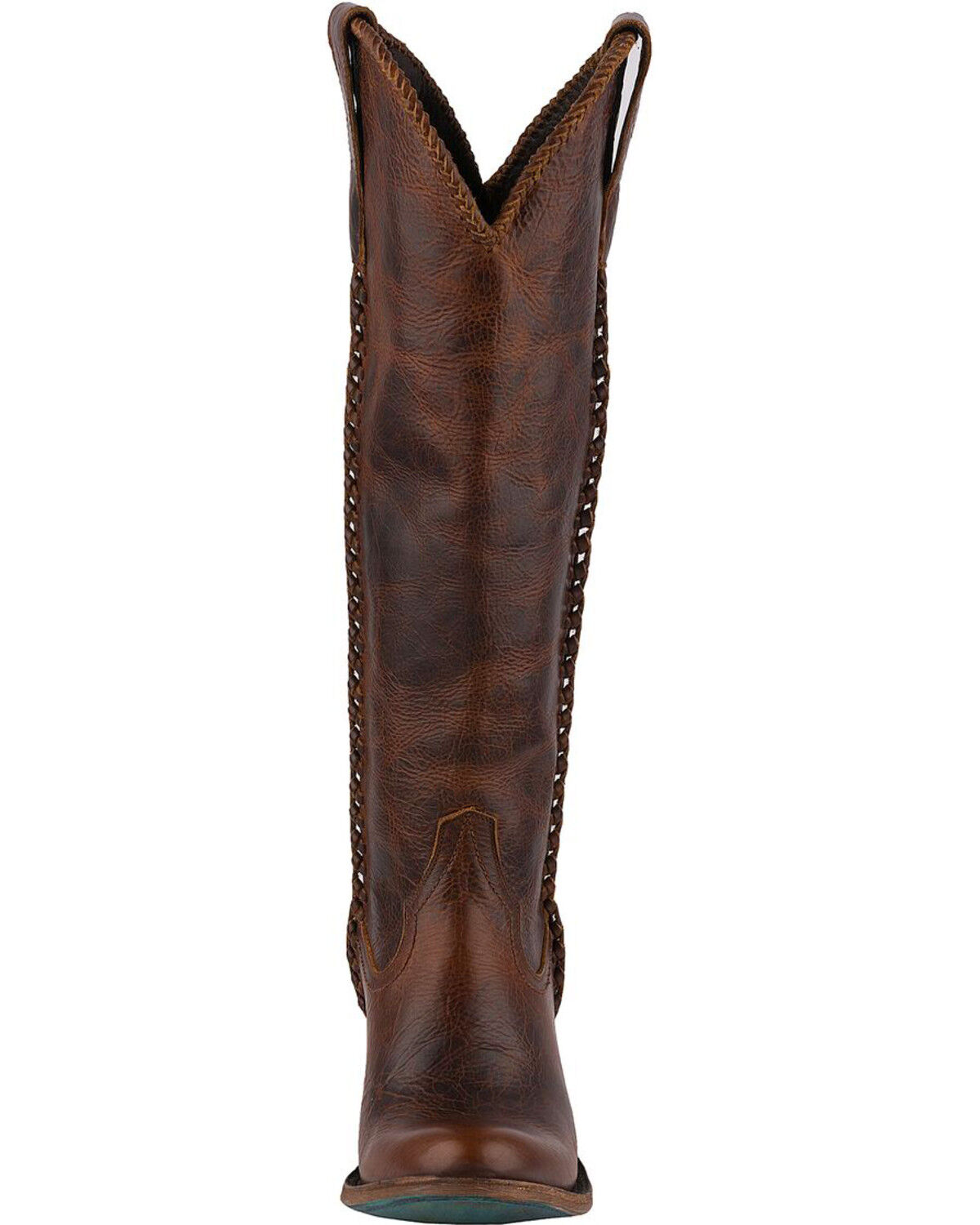 Image #8 - Lane Women's Plain Jane Western Boots - Round Toe, Cognac, hi-res