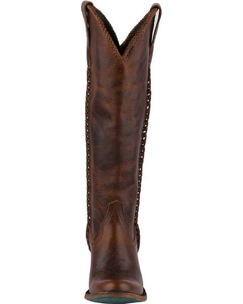 Image #8 - Lane Women's Plain Jane Western Boots - Round Toe , Cognac, hi-res