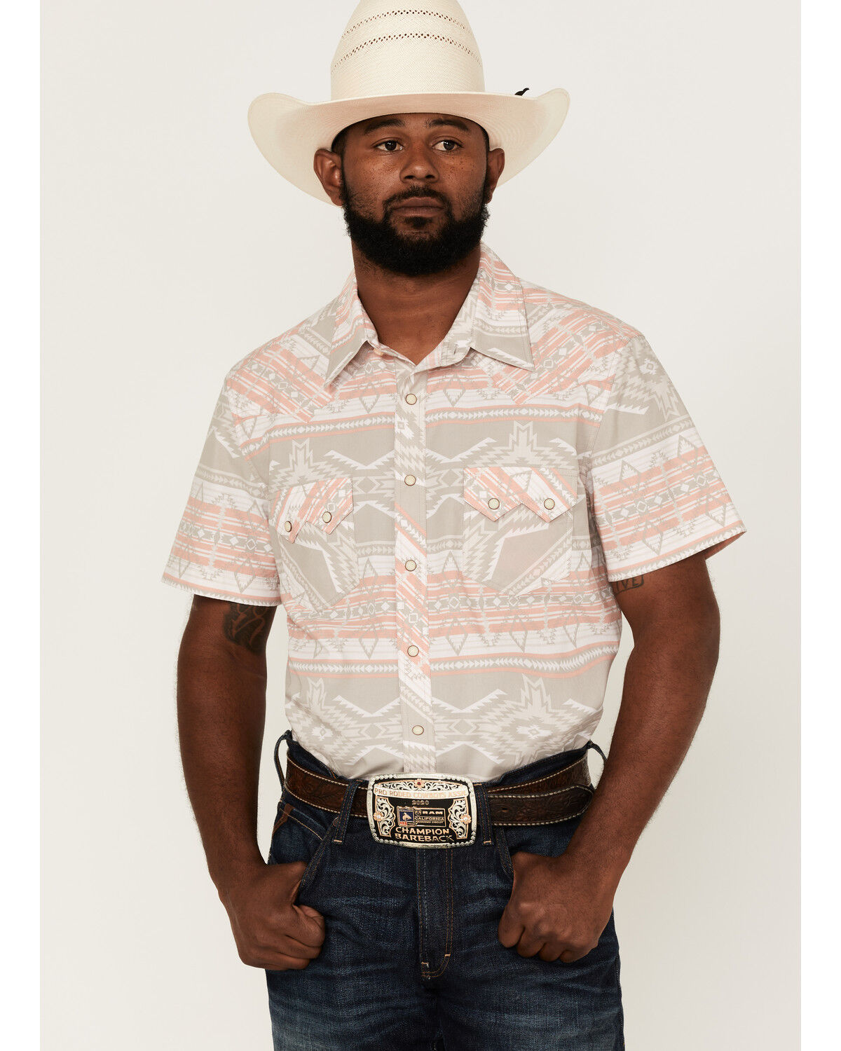 Vintage short sleeve western shirts Clearance
