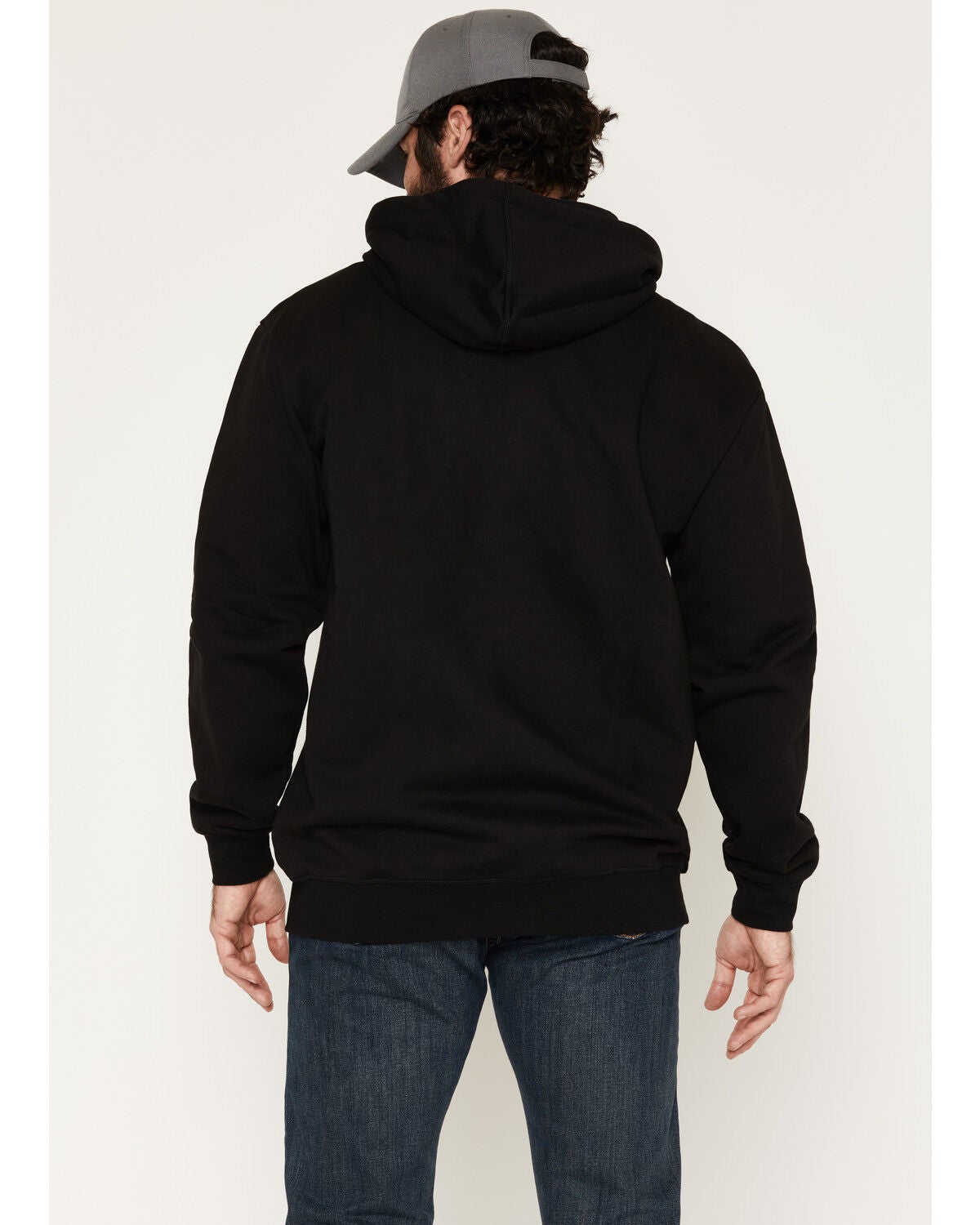 Image #4 - Forge Workwear Men's FR  Hooded Sweatshirt, Black, hi-res
