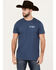 Image #2 - Moonshine Spirit Men's Vaya Con DIos Short Sleeve Graphic T-Shirt, Blue, hi-res